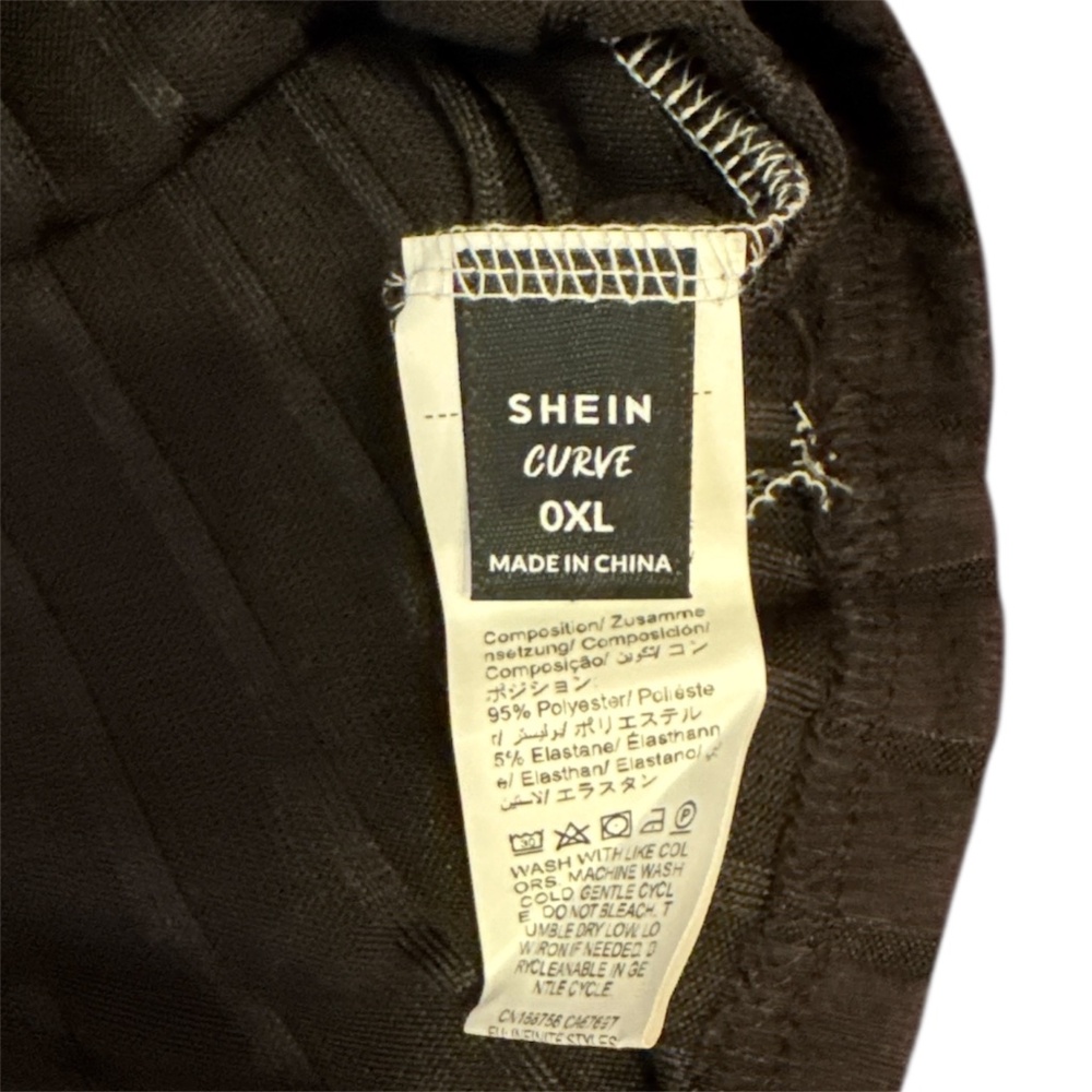 Shein Women’s XL Lightweight Half Zip Pullover Hoodie Black White Heather Gray - Picture 3 of 3